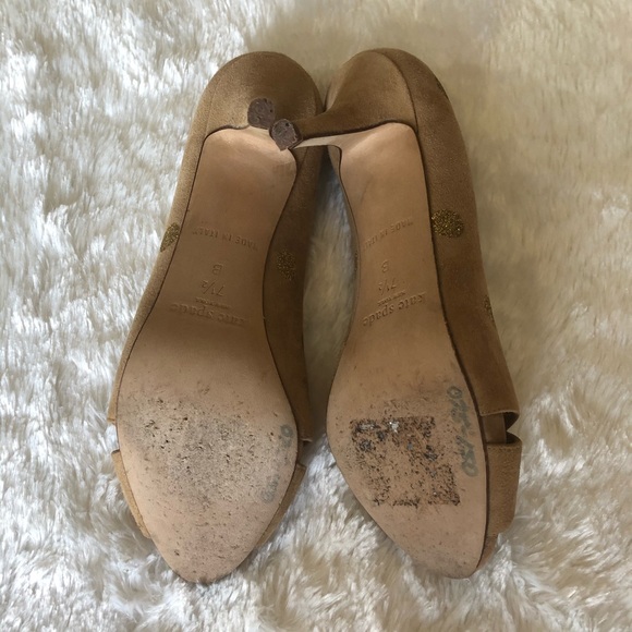 Kate Spade Polka Dot Peep Toe Heels - Picture 5 of 7